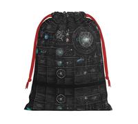 Abstract Science Chemistry Illustration 3d Ultra Soft Velvet Gift Bag, Stylish Design, Preferred For Holidays