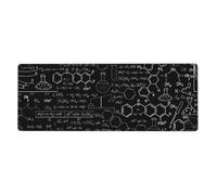 Abstract Science Chemistry Illustration 3D Washable Keyboard Mat Oversized Desk Pad for Easy Cleaning and Enhanced Workspace