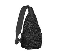 Abstract Science Chemistry Illustration 3D Women Men Chest Bag Multiple Pockets Sling Bag Anti Theft Crossbody Bags For Workout Camping Shopping