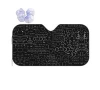 Abstract Science Chemistry Print Car Windscreen Cover | Heat Uv Reflective Sunshade | Folding Car Sunshades | Vehicle Interior Protector Suitable For Summer Driving