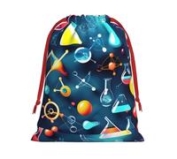 Abstract Science Chemistry Print Convenient Reusable Drawstring Gift Pouches Holiday Parties Fashionable Men Women