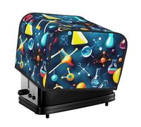Abstract Science Chemistry Print Daily Wear 4-Slice Toaster Cover Dustproof Waterproof Kitchen Appliance For Bread