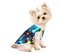 Abstract Science Chemistry print Dog Clothes T Shirts for Small Dogs Breathable Puppy Kitten Dog Shirts for Pet Dogs Cats