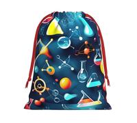 Abstract Science Chemistry Print Gift Drawstring Bag Holiday Party Favors Birthday Daily Storage Office Home Decor