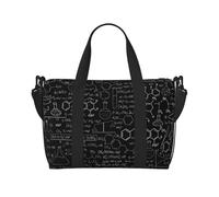 Abstract Science Chemistry Print Gym Bag for Women, Weekender Overnight Bag,Personal Item Bag, Shoulder Bag for Women Men,One Size