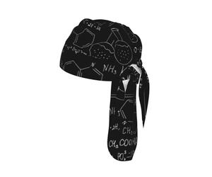 Abstract Science Chemistry Print Helmet Cap Quick Dry Cycling Skull Wrap Breathable Polyester Adjustable Adult Summer Beanie