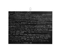 Abstract Science Chemistry Print Kitchen Tableware Drying Pad Microfiber Absorbent Dishes Drainer Mats , 18x24 In.