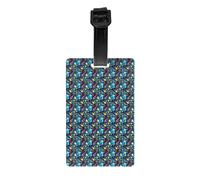 Abstract Science Chemistry Print Luggage Tags for Suitcases Labels Set Travel Essentials Detachable Business Trip
