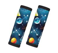 Abstract Science Chemistry Print Travel Essentials Luggage Handle Wrap Grips 2 Packs Easy Identification Suitcases