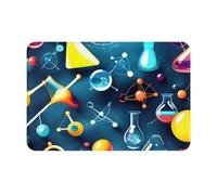 Abstract Science Chemistry Print Ultra Thin Door Mat,Rug Perfect for Indoor Front Door,Back Door,Patio and Entryway