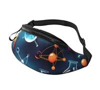 Abstract Science Chemistry Print Unisex Pack Waist Bag Travel Accessory for Outdoor Activities and Everyday Use