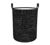 Abstract Science Chemistry Printing Circular Dirty Laundry Basket, Large Storage Baskets, Works In Kitchen, Playroom,Bathroom