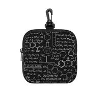 Abstract Science Chemistry, Square Zipper Storage Bag, Neoprene Coin Purse, Small Wallets, Change Pouch, Change Purse