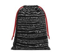 Abstract Science Chemistry Ultra Soft Velvet Gift Bag, Stylish Design, Preferred For Holidays