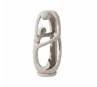 Abstract Sculpture Modern Statue Figurine Ornament Decor Resin With Intertwined Human Figures Textured Surface Minimalist Aesthetic Suitable for, Coffee