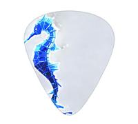 Abstract Seahorse Printed pick set - 12 pieces, thin, medium and thick guitar picks, suitable for guitar, bass, electric guitar and ukulele
