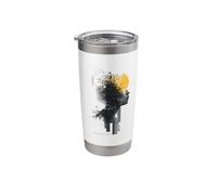 Abstract Shapes with Strong Colours Modern Urban Style Stainless Steel Insulated Tumbler