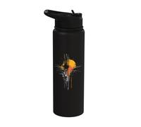Abstract Shapes with Strong Colours Modern Urban Style Stainless Steel Insulated Water Bottle