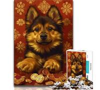 Abstract Shiba Inu Puzzles 1000 Pieces for Teenagers,Help The Brain Exercise Addictive Toys to Cultivate Patience Parent-child Interaction (38x26cm)