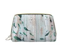 Abstract Shoal of Fish Makeup Bag for Travel, Leather Cosmetic Bag Portable Toiletry Bags Cosmetic Cases for Women Men