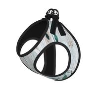 Abstract Shoal Of Fish Print Adjustable Harness Leash Set For Cats And Dogs, Soft Breathable Kitten Puppy Mesh Vest With Reflective Design, Escape-Proof Lead For Small Pets Walking Training
