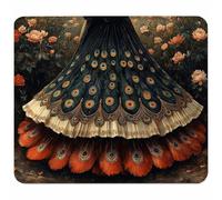 Abstract Small Mouse Mat 200x150x3mm, Gaming Mouse Pad with Non-Slip Rubber Base, Desk Mat with Stitched Edge, Waterproof Wear-Resistant, Mousepad for Gaming Accessories, Gifts for Men, Flower 6-1262