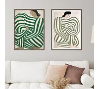 Abstract Sofia Lind Body Line Modern Wall Art Canvas Painting Simplicity Picture 2 Pieces Poster Prints Living Room Home Decoration 60Cmx80Cmx2Pcs No Frame