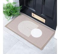 Abstract Sphere Beige Indoor & Outdoor Doormat - 70x40cm Artsy Mats Beige 40cm x 70cm