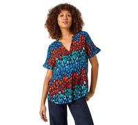 Abstract Spot Print Tunic Roman Navy 12