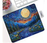 Abstract Starry Sky Gaming Mouse Pad, High Precision Smooth Surface with Anti-Fray Stitched Edges, Professional Mouse Mat for PC Gaming,Non-Slip Rubber Base,Water Resistant MousePad 30 x 25 cm d0d-457