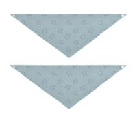 Abstract Stars Shape Drawed Bold Lines Blue seasonal dog bandanas Adjustable Pet Scarf for Boy and Girl Cute Pet Holiday Set for Dogs Cats L