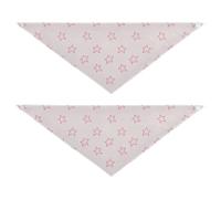 Abstract Stars Shape Drawed Bold Lines Peach bulk dog bandanas Adjustable Soft Dog Scarf Cute Pet Accessories for Dogs Cats M