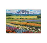 (Abstract Style Colorful Flowers) Printed Area Rugs for Living Room,Bedroom and Office Floor Mat 72"x48", Soft Non-Slip Modern Indoor Carpets.
