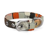 Abstract Style Painting Dog Collar with Buckle Adjustable Martingale Pet Collars Cute Female Male Puppy Collar Soft Waterproof Cat Collars for Small Medium Dogs