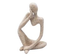 Abstract Style Thinker Sculptures, Sandstone Resin Thinker Statue Ornaments, Housewarming Gifts, Living Room Dining Desk Decorations(Right, Large)