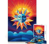 Abstract Sun In The Sky Jigsaw Puzzles 1000 Pieces for Adults Think Sharper True Detail Home Play Christmas Surprise (38x52cm)