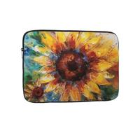 Abstract Sunflower Multicolor Laptop Case 12 inch, TSA Laptop Sleeve Shockproof Protective Notebook Case Water Resistant Computer Carrying Cover Briefcase Handbags Men Women Computer Bag