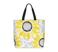 Abstract Sunflowers Print Tote Bag Large Women Casual Shoulder Bag Handbag For Outdoors Holiday Weekender Travel Gifts