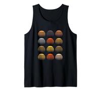 Abstract Sunset Grid - Retro Minimalist Circle Art Tank Top