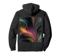 Abstract Surreal Fractal Filaments Flowing Art Pullover Hoodie