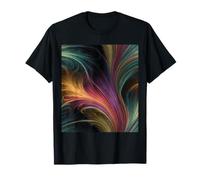 Abstract Surreal Fractal Filaments Flowing Art T-Shirt