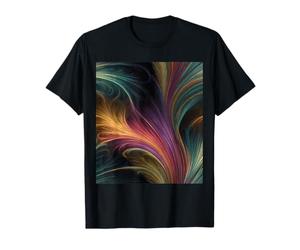 Abstract Surreal Fractal Filaments Flowing Art T-Shirt