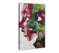 Abstract Surrealism Two-Faced Art Graffiti Canvas Poster Bedroom Decor Landscape Office Room Decor Gift 08x12inch(20x30cm)