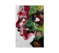 Abstract Surrealism Two-Faced Art Graffiti Canvas Poster Bedroom Decor Landscape Office Room Decor Gift 08x12inch(20x30cm)