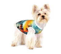Abstract Swirl Art Premium Dog Tshirt - Soft 100% Cotton Ropa Para Perros, Perfect for Small to Medium Dogs, Stylish and Comfortable Shirts for Dogs L