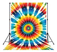 Abstract-Swirl-Tie-Dye 5x7ft Photography Backdrop, Photo Background With Rod Pocket, Foldable Studio Backdrop For Birthday, Wedding, Party Decoration