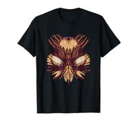 Abstract Symmetrical Protea Flower Pattern T-Shirt