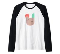 Abstract t-Shirt Design, Funny Rabbit, Modern Design Raglan Baseball Tee