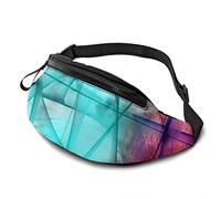 Abstract Texture Art Colorful Waist Bag with Adjustable Strap Hip Bum Bag for Man Women Outdoors Sports Running Gym Traveling
