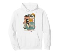 Abstract Thoughts Retro Collage Mixed Media Artwork Pullover Hoodie